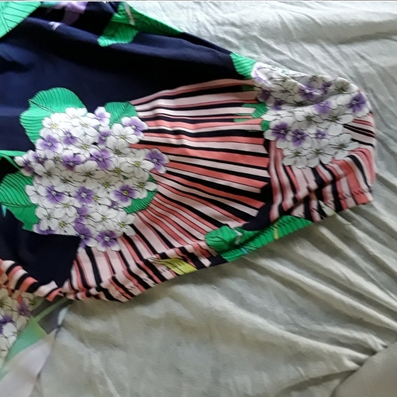 Trina Turk Floral Midnight Harvest Swimsuit - Picture 16 of 16